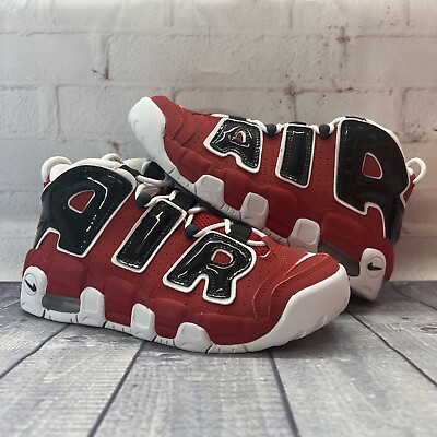 #ad Nike Air More Uptempo 2021 Bulls Red GS Youth Sz 6Y Shoes Sneaker 415082 600 NEW