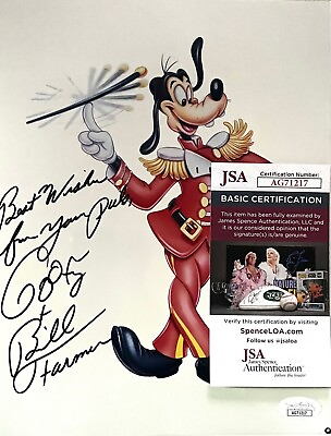 #ad Bill Farmer VOICE OF GOOFY Original Autographed 8X10 Photo with JSA COA #2