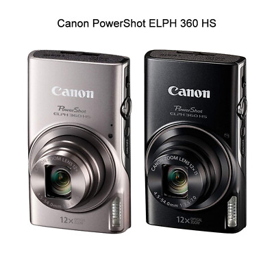 #ad Original Canon PowerShot ELPH 360 HS 12X Optical Zoom 20.2MP Wifi Digital Camera