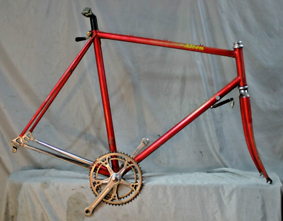 #ad 1981 Basso The Alien Road Bike Frameset 59cm Large Steel Campyagnolo USA Shipper
