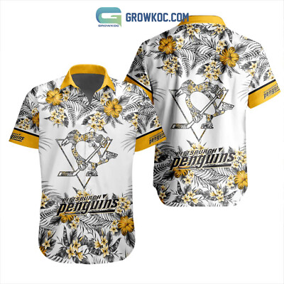 #ad HOT Pittsburgh Team Penguins Flowers Hawaiian Shirt S 5XL Best Gift