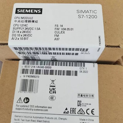 #ad 6ES7214 1AG40 0XB0 Siemens 6es7 214 1ag40 0xb0 Brand New UPS Expedited Shipping