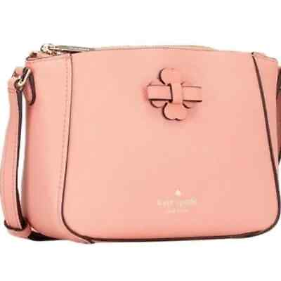 #ad Kate Spade Blush Crossbody Pebbled leather purse. Retail $259