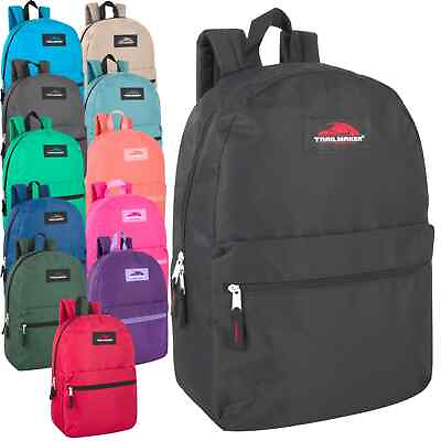 16.5quot; Trailmaker Classic Lightweight Backpack School Travel Bagpacks $13.50