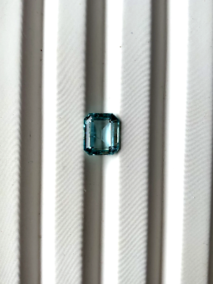 #ad 5.10 CTW Aquamarine Octagon Loose Gemstone Size: 10X5.50X12mm
