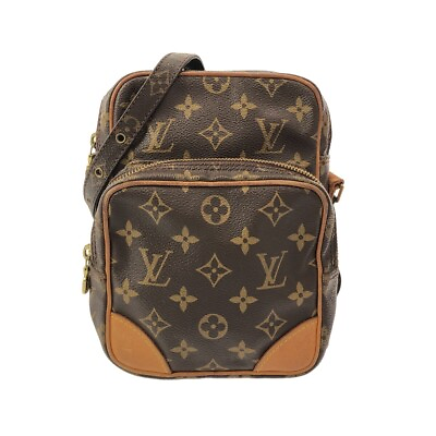 #ad Auth LOUIS VUITTON Amazone M45236 Brown Monogram TH0060 Shoulder Bag