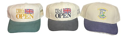 #ad 2001 130th British Open 2002 131st British Open and Old Course St Andrews Caps