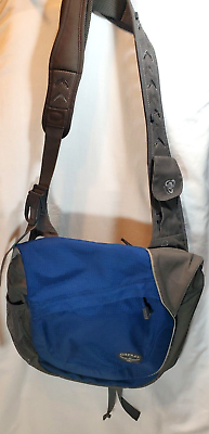 #ad Osprey Shoulder Bag Grey an Blue Large Well Padded for Laptops Great Large Bag