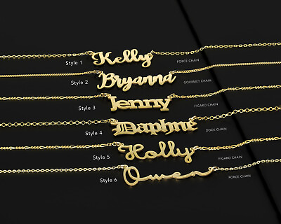 #ad Name Necklace for Women Most Popular Personalized Jewelry Handmade Name Plate