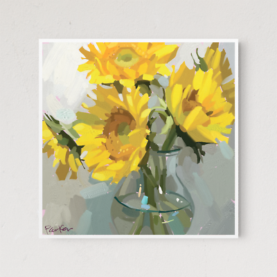 #ad Sunflowers 17x17