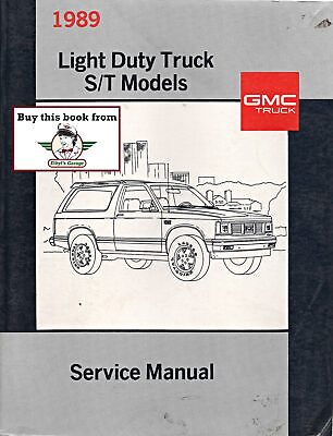 #ad 1989 GMC Light Truck S Series S 15 Pickup Jimmy Repair Service Shop Manual
