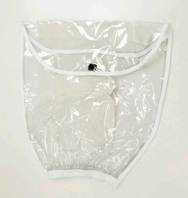 Golf Bag Rain Hood Cover Clear Waterproof Stretch Over Bag Open Top Vinyl 20x20 $9.88