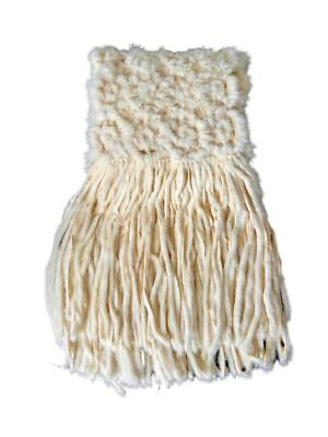 #ad Dennis Basso Custom Ivory Fur Scarf with fringe