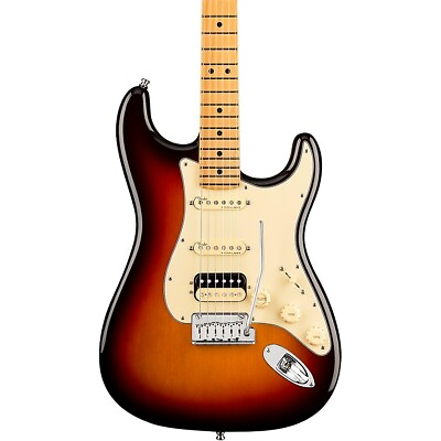 #ad Fender American Ultra Stratocaster HSS Maple FB Electric Guitar Ultraburst