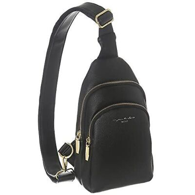 #ad Sling Bag Chest Shoulder Backpack Fanny Pack Crossbody Bags for Men Black
