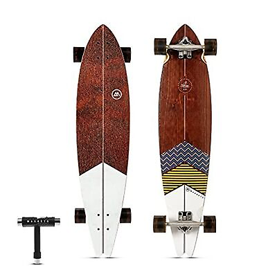 #ad 40 inch Kicktail Cruiser Longboard Skateboard Pintail Swallow