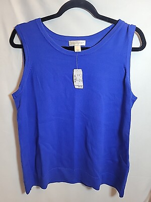 #ad Womens Large Tank top Blue Christopher amp; Banks