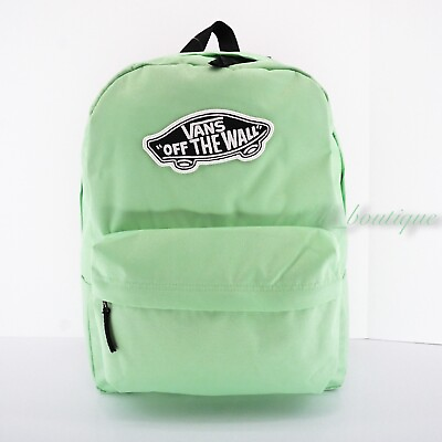 #ad NWT Vans Realm Backpack School Bag Laptop Travel VN0A3UI64SG Sharp Green Multi