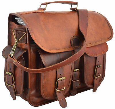 #ad Men Leather messenger bag laptop bag computer case shoulder bag for men amp; women