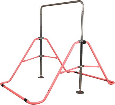 #ad BalanceFrom Gymnastics Bar for Kids Height Adjustable Horizontal Kip Bar Folding
