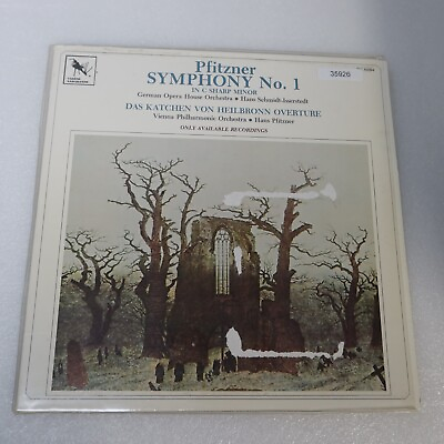#ad Hans Schmidt Isserstedt Pfitzner Symphony No 1 LP Vinyl Record Album