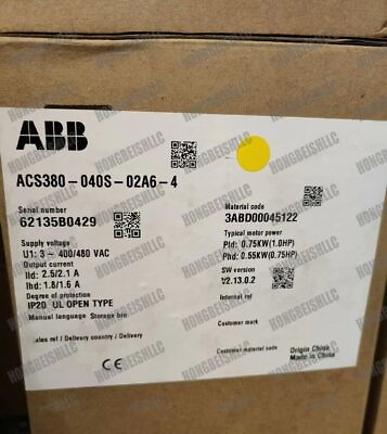 #ad ABB ACS380 040S 02A6 4 Inverter ACS380040S02A64 New In Box Expedited Shipping
