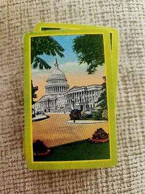 #ad Vintage DC Capitol Souvenir Bridge Deck Playing Cards Complete Deck No Box
