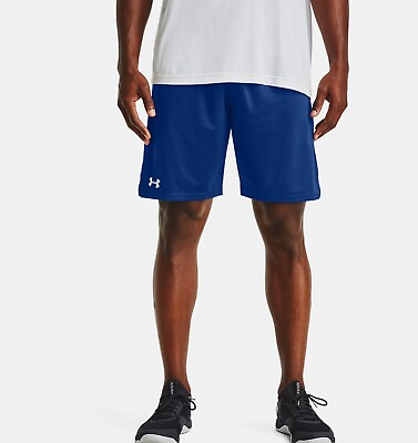 #ad BRAND NEW Under Armour Men#x27;s UA Locker 9quot; Shorts RED BLUE