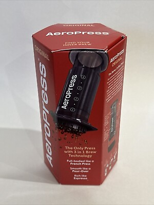 #ad AeroPress Coffee and Espresso Maker 1 3 Cups of Coffee New in Box