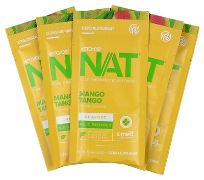 #ad Pruvit OS NAT Ketones Mango Tango Charged Sample 5 Pack NEW Seasonal Release