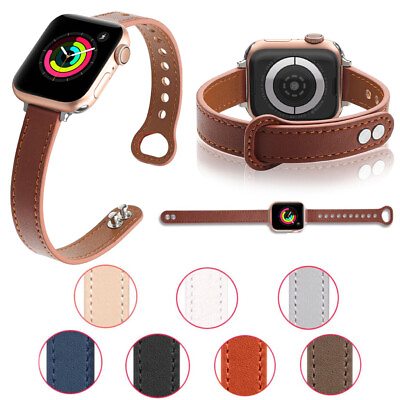 #ad 45mm 49mm For Apple Watch Band Womens Leather Band Strap SE Ultra 8 7 6 5 4 3 2