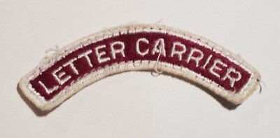 #ad Collectible Vintage Sew On Embroidered Patch Genuine U.S.Mail Arm Sleeve Badge