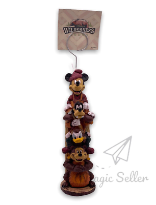 #ad Disney Parks Wilderness Lodge Mickey amp; Friends Totem Pole Figurine Photo 8”