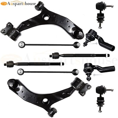 #ad Suspension 10 Front Control Arms Rear Sway Bar Link Tie Rods For Mazda 3 5 04 14