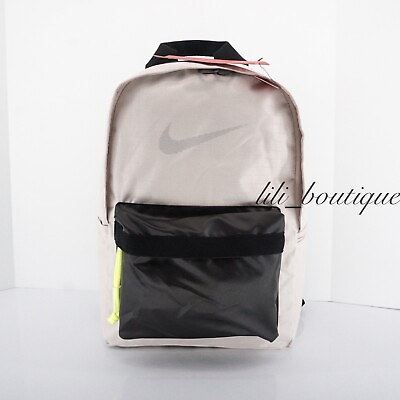 #ad NWT Nike BA6057 008 Sportwear Heritage Backpack Desert Sand Black Reflective $45