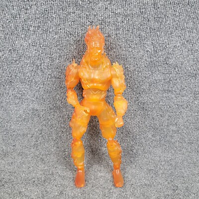 #ad Human Torch Fantastic Four 12quot; Action Figure Toy Biz 2005 Marvel Translucent