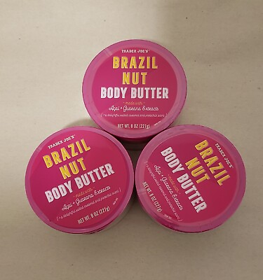#ad Brand New Trader Joe#x27;s Brazil Nut Body Butter Three Pack Set
