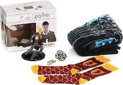 #ad Culturefly Harry Potter Wizarding World Collectors Bundle Box Figure Socks Throw