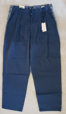 #ad NEW Made amp; Crafted by Levi#x27;s Double Face Trousers in Nelly Blue sz W34X32L