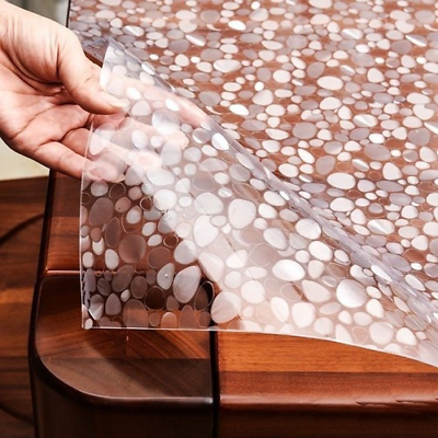 #ad Table Cover Soft Glass Transparent PVC Tablecloth Waterproof Party Wedding Home