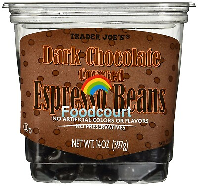#ad Trader Joe#x27;s Dark Chocolate Covered Espresso Beans 14 oz