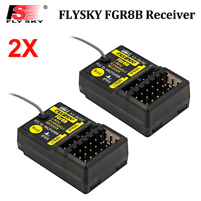 #ad 2PCS FLYSKY FGR8B 2.4GHz 8CH Receivers for Transmitters PL18 NB4 NB4 Lite Z1V7
