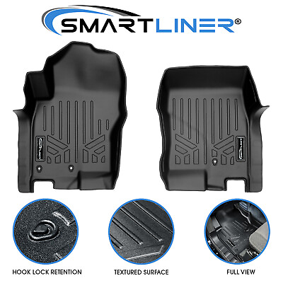 #ad SMARTLINER Custom Fit Floor Mats Liners 1st Row Black For Nissan Frontier 08 21