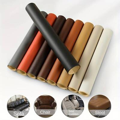 #ad Self Adhesive Leather for Sofa Repair Patch Furniture Table Chair Sticker Seat