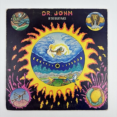 #ad Dr. John In the Right Place LP Atco 7018 1973 1st Pressing Trifold