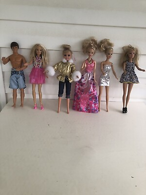 #ad Barbie Dolls Lot Of Six Great Deal Add To Your Collection