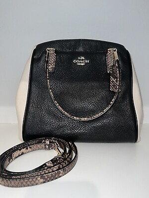 #ad Coach Minetta Snake Embossed Crossbody Handbag