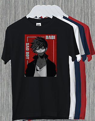 #ad Dabi Sad Boy My Hero Academia Anime Manga Otaku Fans Allmight Funny Gift T Shirt