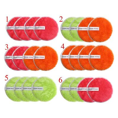 #ad 4 Pcs Make Remover Puff Facial Cleansing Cloth