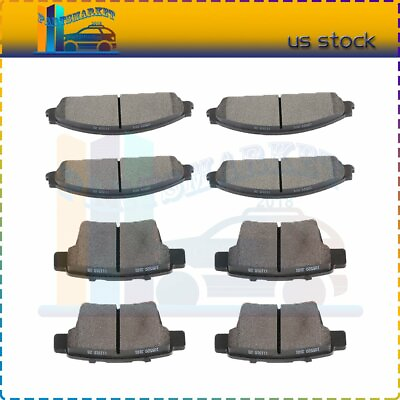 #ad 4X Front and 4X Rear Ceramic Brake Pads For 2008 2009 Mercury Sable Anti Noise
